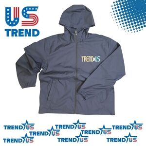 TREND US Navy Blue Hooded Jacket